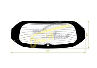 Стекло заднее с обогревом NISSAN NOTE 2020- (E13) 1 отверстие 
Бренд: FYG