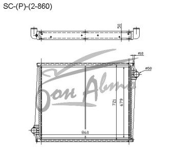 Радиатор SCANIA 4-series 1996- () /2-860 
Бренд: TONGSHI PL50MT