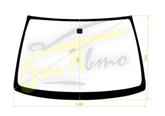 Стекло лобовое NISSAN MAXIMA 1998-2004 (A33) 
Бренд: BSG с зеленой полосой