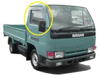 Стекло боковое NISSAN ATLAS 1991-2007 F23 2 отверстия FD/RH 
Бренд: BENSON