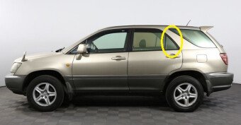 Стекло боковое TOYOTA HARRIER 1996-2003 XU10 RQ/LH 
Бренд: BSG