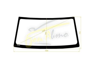 Стекло лобовое TOYOTA LAND CRUISER 1997-2007 (FJ100) 
Бренд: BENSON с зеленой полосой