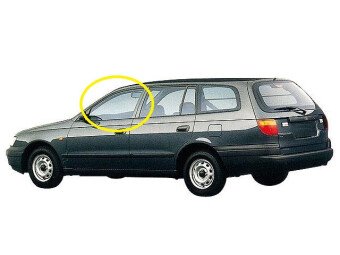 Стекло боковое TOYOTA CALDINA 1992-2002 (#T19#) FD/LH 
Бренд: BSG