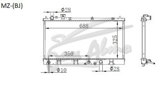 Радиатор FORD LASER 1998-2004 (KN,KQ) (B3-6,BP,Z5) 
Бренд: TONGSHI PL16AT