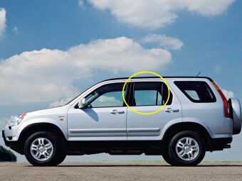 Стекло боковое HONDA CR-V 2001-2006 RD5 RD/LH 
Бренд: BSG