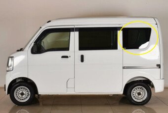 Стекло боковое NISSAN CLIPPER 2015- DR17V SW/LH/X молдинг, 
Бренд: BENSON Тонированное
