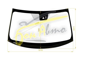 Стекло лобовое HONDA RIDGELINE 2015- (YK2-3-LHD) обогрев щеток, место под 1 камеру, место под датчик дождя, молдинг, 
Бренд: BENSON