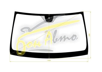 Стекло лобовое MERCEDES C-CLASS 2011-2015 (W204-LHD-2d coupe) место под датчик дождя молдинг, антенна, 
Бренд: BENSON с серой полосой