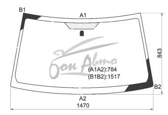 Стекло лобовое SUZUKI VITARA 2005-2017 (TD54) 
Бренд: BSG с серой полосой