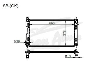 Радиатор SUBARU CROSSTREK 2017-2023 (GT) (FB20) 
Бренд: TONGSHI PL16MT