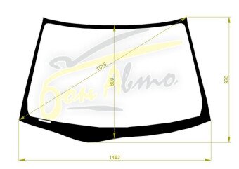 Стекло лобовое HONDA CIVIC 2000-2005 (ES9-RHD-4d sed) 
Бренд: BENSON с синей полосой