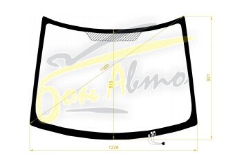 Стекло лобовое SUZUKI MR WAGON 2006-2011 (MF22-RHD) обогрев щеток 
Бренд: КМК