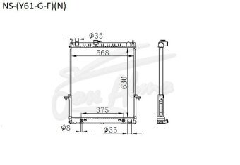 Радиатор NISSAN PATROL 2002-2007 (Y61)(б/о) (TB) 
Бренд: TONGSHI PL32AT