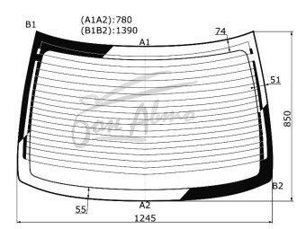 Стекло заднее с обогревом TOYOTA MARK X 2009- (#RX13#) 
Бренд: BENSON