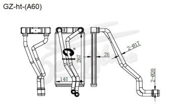 Радиатор отопителя GAZ GAZELLE NEXT 2013-2021 (A60) 
Бренд: TONGSHI AL26
