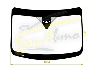 Стекло лобовое FORD TRANSIT 2013- (hi-cab) место под 1 камеру, место под датчик дождя, место под датчик света, молдинг, 
Бренд: BENSON с синей полосой