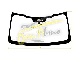 Стекло лобовое FORD F-SERIES 2020- (F150-1706*965) большое окно под камеру с обогревом, место под датчик дождя, молдинг, 
Бренд: BENSON