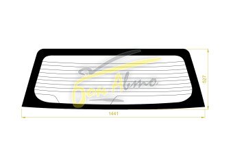 Стекло заднее с обогревом MITSUBISHI CHARIOT GRANDIS 1997-2003 (N84W) 1 отверстие 
Бренд: BENSON