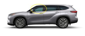 Стекло боковое TOYOTA HIGHLANDER 2019- (GSU70) FD/LH фурнитура, 
Бренд: BENSON