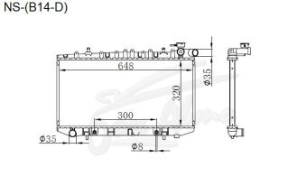 Радиатор MAZDA FAMILIA 1994-1999 (Y10) (CD20) 
Бренд: TONGSHI PL26AT