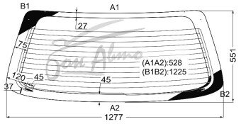 Стекло заднее с обогревом TOYOTA COROLLA SPACIO 1996-2001 (AE115) 
Бренд: BSG