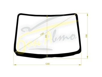 Стекло лобовое DAIHATSU MOVE LATTE 2004-2008 (L550 -RHD) 
Бренд: BENSON с зеленой полосой