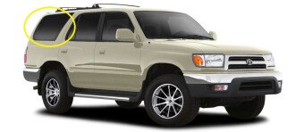 Стекло боковое TOYOTA 4RUNNER 1995-2002 N180 SW/RH/H/X антенна, 
Бренд: BSG Тонированное