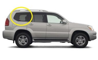 Стекло боковое LEXUS GX 2002-2009 (J120-5d) SW/RH/H/X антенна, 
Бренд: BENSON