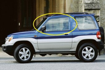 Стекло боковое MITSUBISHI PAJERO IO 1998-2007 (H76-3d) FD/LH 
Бренд: BSG