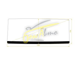 Стекло лобовое SINOTRUCK HOKO 2006- (ZZ3253) 1922*756*2009 
Бренд: BSG с серой полосой