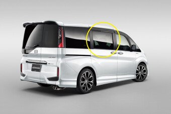 Стекло боковое HONDA STEPWGN 2015-2022 RP1 RD/RH фурнитура, 
Бренд: BENSON Тонированное