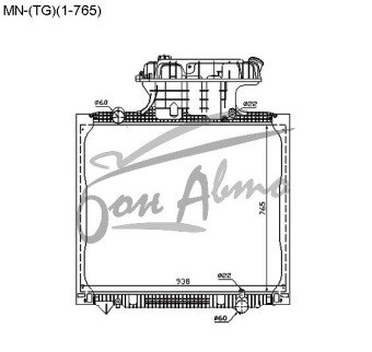 Радиатор MAN TG-SERIES 2000- ()(1-765) 
Бренд: TONGSHI PL48MT