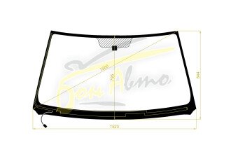 Стекло лобовое TOYOTA KLUGER 2000-2007 (ACU20-RHD) обогрев щеток 
Бренд: BSG с серой полосой