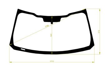 Стекло лобовое FORD F-SERIES SUPER DUTY 2017-2020 (F250-2D-1715*972*) обогрев щеток, место под 1 камеру с обогревом, место под датчик дождя, молдинг, 
Бренд: BENSON