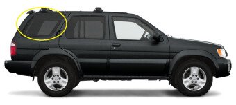 Стекло боковое INFINITI QX4 1995-2004 (R50) SW/RH/X 
Бренд: BSG