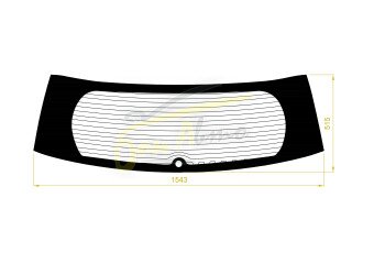 Стекло заднее с обогревом HONDA ODYSSEY 2013- (RC1) 1 отверстие молдинг, 
Бренд: BENSON Тонированное