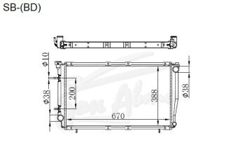 Радиатор SUBARU FORESTER 1996-2002 (SF5-9)(BD) (EJ20-25) 
Бренд: TONGSHI AL26AT