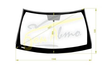 Стекло лобовое JEEP GRAND CHEROKEE 2010-2021 (WK2) 
Бренд: BENSON с синей полосой