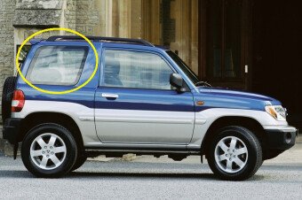 Стекло боковое MITSUBISHI PAJERO IO 1998-2007 (H76-3d) SW/RH/X 
Бренд: BENSON