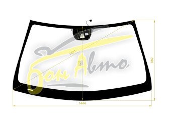 Стекло лобовое MERCEDES C-CLASS 2007-2014 (W204-LHD-4d sed) обогрев щеток, место под 1 камеру, место под датчик дождя, молдинг, 
Бренд: BENSON с серой полосой