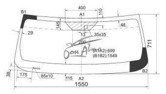 Стекло лобовое JEEP LIBERTY 2007-2013 (KK-LHD) место под датчик дождя 
Бренд: BENSON
