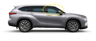 Стекло боковое TOYOTA HIGHLANDER 2019- (GSU70) FD/RH фурнитура, 
Бренд: BENSON