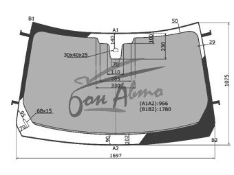 Стекло лобовое LAND ROVER RANGE ROVER 2012- (L405) полный обогрев, место под датчик дождя, молдинг, 
Бренд: BENSON