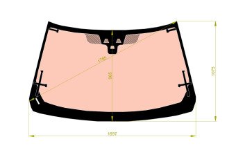 Стекло лобовое LAND ROVER RANGE ROVER 2012- (L405-2016) полный обогрев, место под 2 камеры, место под датчик дождя, молдинг, 
Бренд: BENSON