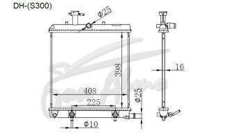 Радиатор SUBARU DIAS WAGON 2009- (S321N) (KF) 
Бренд: TONGSHI PL16AT