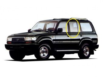 Стекло боковое TOYOTA LAND CRUISER 1990-1997 FJ80 RD/LH 
Бренд: BSG