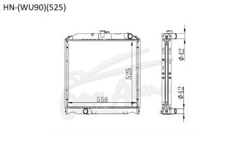 Радиатор TOYOTA TOYOACE 2007- (U300)(525) (J07,J08) 
Бренд: TONGSHI PL26MT