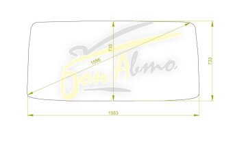 Стекло лобовое KIA FRONTIER 1999- () 
Бренд: BENSON с зеленой полосой