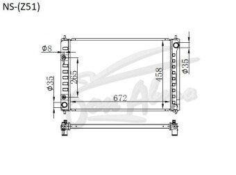 Радиатор NISSAN MURANO 2008-2014 (Z51) (QR,VQ) 
Бренд: TONGSHI PL26AT
