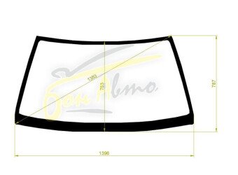 Стекло лобовое HONDA CR-X 1983-1987 (EC1) 
Бренд: BSG с зеленой полосой